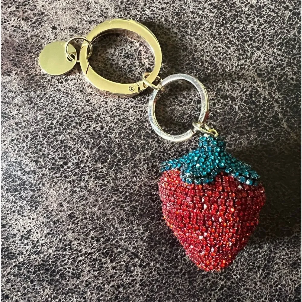 Strawberry Sparkle Keyring/Bag Clip